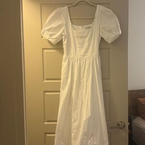 Wayf White Midi Dress